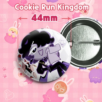 Значок Печенька Черный Сапфир (Блек Сапфир Куки) / Black Sapphire Cookie из игры Cookie Run: Kingdom. №42 44мм