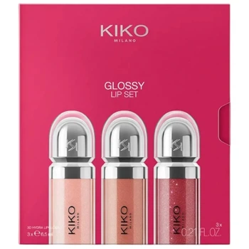 Подарочный набор блесков для губ Hydra KIKO MILANO Glossy Lip Set