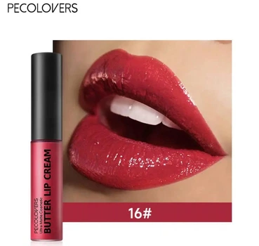 Рідка помада, блиск для губ Pecolovers Ultra Matte Cosmetic Butter Lip Cream 16