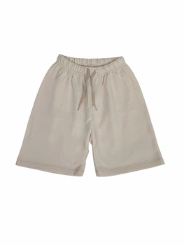 Дитячі теплі шорти для дівчинки Green Cotton 128 см Кремові (251112146)