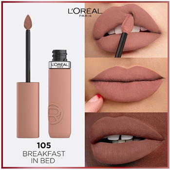 L'Oréal Paris Infaillible Matte Resistance Рідка матова помада для губ No 105 "Breakfest In Bed"