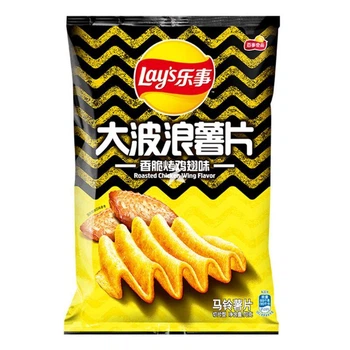 Чіпси Lay's Big Wave Potato Chips Roasted Chicken Wings Flavor 70 грам