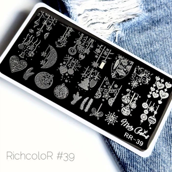 Пластина для стемпинга RichcoloR Елочные Игрушки № 39