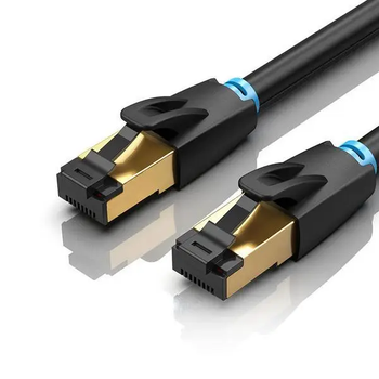 Сітковий кабель Vention Cat. 8 SFTP Patch Cable 1M чорний (IKABF)
