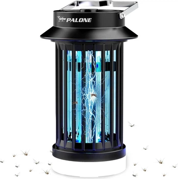 Портативный светодиодный уничтожитель насекомых, PALONE Insect Killer Electric USB C, УФ-лампа от комаров DC Черный