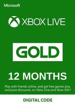 Xbox Live Gold - 12 месяцев Xbox 360/One/Series подписка для всех регионов и стран