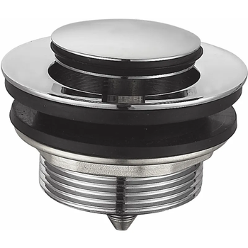 Донный клапан для ванны Zerix BV-07 1 1/2'' автоматический СLICK-СLACK (Цвет хром) (ZX6024)
