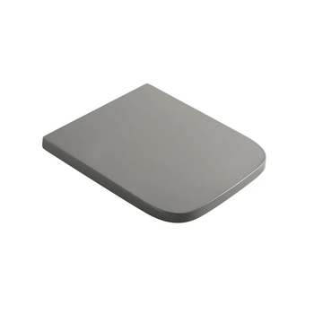 Сидение-крышка для унитаза Mixxus Premium SEAT COVER QUADRO-2004 GRAY 425х358х32mm дюропласт (MP6686)