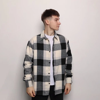 Рубашка Pobedov Tartan Черно-белый 2XL SRru3 1632XLbawh