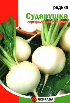 Семена редьки Белая Сударушка Яскрава 10г