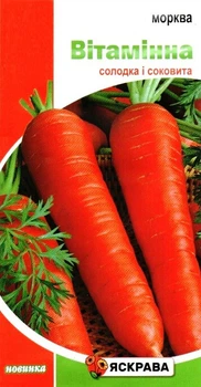 Семена моркови Витаминная Яскрава 3г
