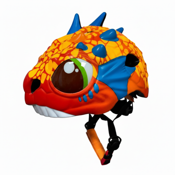 Детский велосипедный шлем Monster Dragon Orange 49-55 см