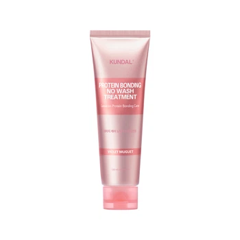 Незмивний крем-кондиціонер для волосся Фіолетова конвалія Protein Bonding No Wash Treatment Violet Muguet Kundal 130 мл 8809809429737