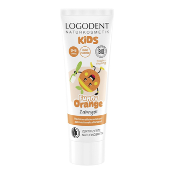 БИО-Гель зубной для детей Kids Funny Orange без фтора Logodent 75 мл 4017645001480