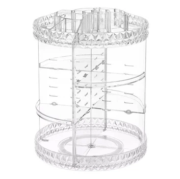 Акриловий органайзер для косметики обертовий 360° Rotating Proffesional Frame Plus 3D
