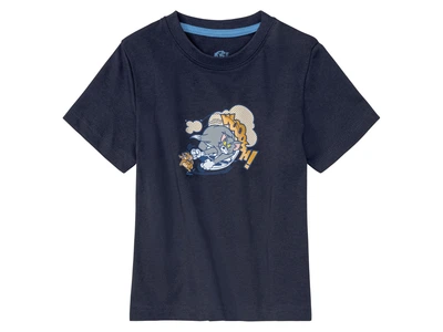 Футболка хлопковая з принтом для мальчика Disney Tom and Jerry 371674 110-116 см (4-6 years) темно-синий