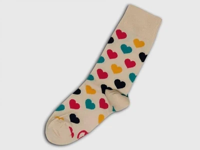Носки демисезонные Unisex Neseli Daily натуральный хлопок, Сердечка 37-44р.