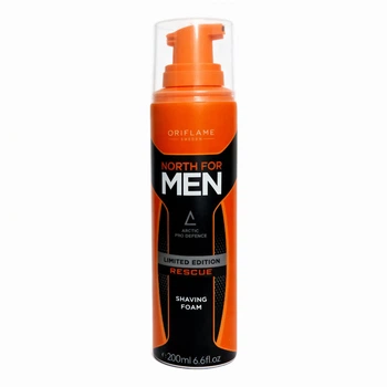 Пена для бритья Oriflame, North For Men, Limited Edition Rescue 200 мл Пенка для Мужчин Орифлейм Sweden, Arctic Pro Defence, Shaving Foam