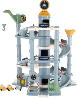 Wieża garażowa Cavallino 7-piętrowa z samochodami w pastelowych kolorach 4767LN04 (8719214078966)