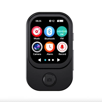 MP3 плеєр CM76 з камерою, Bluetooth 5.4, відеозаписом та HD-екраном Чорний