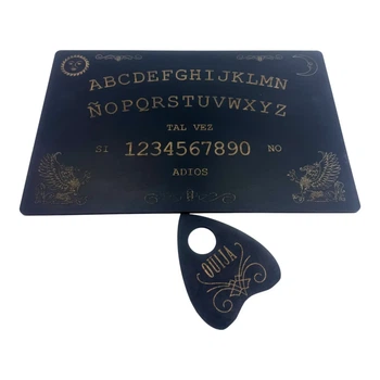 Спиритическая доска OUIJA темная на испанском языке 44,5×29×0,8 см (36717)