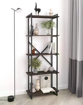 Стеллаж в стиле Loft FH-Ant-1 Венге Темный 700х1800х300 мм