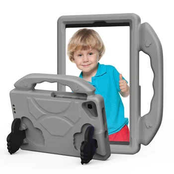 Противоударный детский чехол EVA Kids Like с подставкой на Samsung Galaxy Tab A11 LTE 4G / Tab A11 Wi-Fi 8.7" 2025 (Серый)