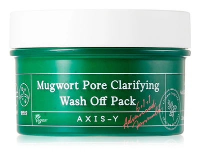 Очищающая глиняная маска для проблемной кожи лица Axis-Y Mugwort Pore Clarifying Wash Off Pack, 100мл (8809634610102)