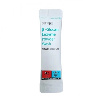 Ензимна пудра для вмивання з бета-глюканом PETITFEE Beta-Glucan Enzyme Powder Wash, 1г х 20 шт
