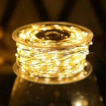 Гирлянда-лента с пультом управления 500LED 220V 50м SFK-42 Теплый свет