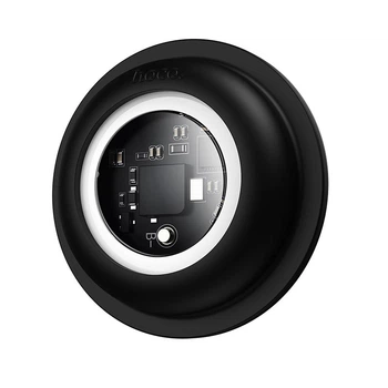 Поисковый трекер HOCO E91B Tiger Black на клейкой основе для гаджетов Apple Bluetooth Intelligent Positioning Anti-Lost (17558)