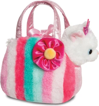 М'яка іграшка Aurora Fancy Pals Принцеса Кішка в синій сумці 20 см 200627C (5034566613645)