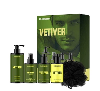 Парфумований набір косметики для чоловіків Vetiver Perfumed Men's Essentials Set Mr.