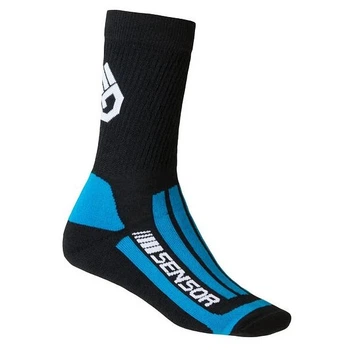 Термошкарпетки чоловічі трекінгові Sensor Treking Merino SU41TM-black-blue-9-11 43-46 р чорні з синім
