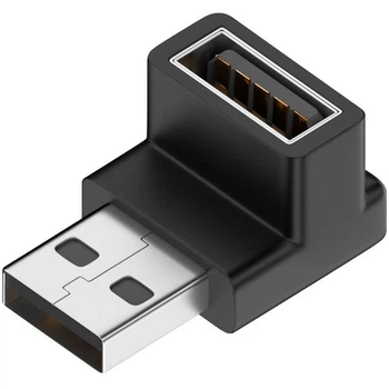 Кутовий адаптер USB male – USB female USB3.0 10Гбіт/с 90 градусів