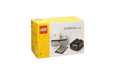 Конструктор LEGO Набір органайзерів з висувними ящиками Цеглинки ® (білий, сірий, чорний) 1 деталей (43250801)