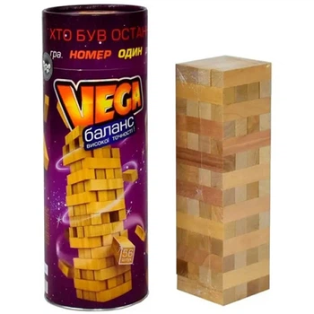 Настільна гра Дженга Danko Toys DTVG-01U, Vega Пізанська вежа (DTVG-01U-RT)
