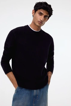 Свитер чоловічий Regular Fit H&M (58742) S Чорний
