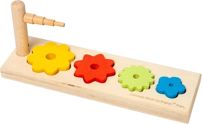 Сортер Bigjigs Квітковий 5 елементів (0691621850053)