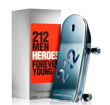 Туалетна вода для чоловіків Carolina Herrera 212 Men Heroes Forever Young 50 мл