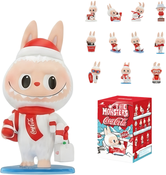 Лабубу брелок UFT сюрприз Labubu Pop Mart Coca-Cola Enjoy Monsters рандомный персонаж (UFTColaEnjoy9)