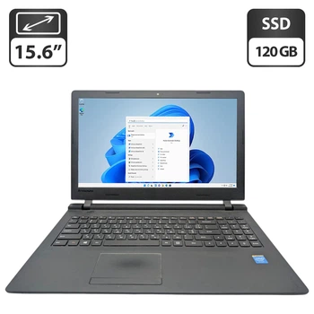 Ноутбук Lenovo IdeaPad 100-15IBY / 15.6" (1366x768) TN / Intel Celeron N2840 (2 ядра по 2.16 - 2.58 GHz) / 8 GB DDR3 / 120 GB SSD / Intel HD Graphics / WebCam б/у