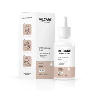 Інтенсивна зволожувальна сироватка Extra Hydration Serum RE.CARE 30 мл 4823109411319