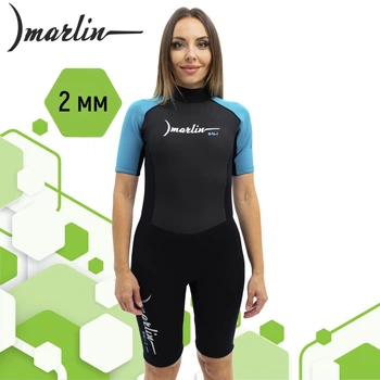Гідрокостюм жіночий Marlin BALI SHORTY LADY 2 мм blue/black M