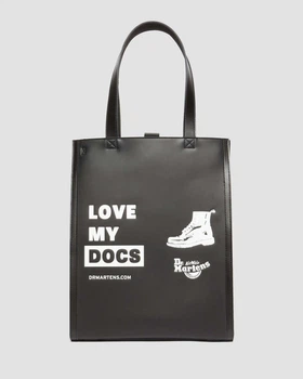 Кожаный шопер Dr.Martens Love My Docs Leather Tote Bag Black AD093001 — тоут DNA-коллекции с карманом для ноутбука