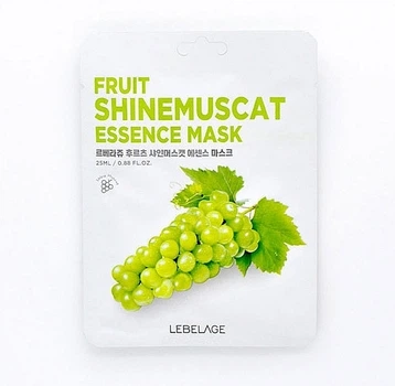 Тканевая маска с экстрактом винограда - Lebelage Fruit Shinemuscat Essence Mask 25ml (1352855-673125768-2)