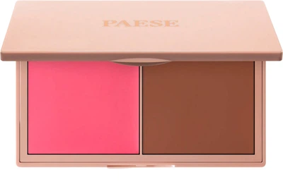 Палитра для контурирования Paese Kiss My Cheeks 2 в 1 Румяна-бронзер Creamy Cold 15 г (5902627627170)