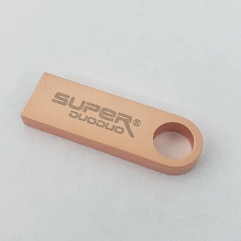 USB мини Флешка для компьютера 64ГБ Super DuoDuo металлическая флешка Розовый