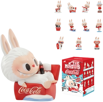 Лабубу брелок UFT сюрприз Labubu Pop Mart Coca-Cola Enjoy Monsters рандомный персонаж (UFTColaEnjoy2)