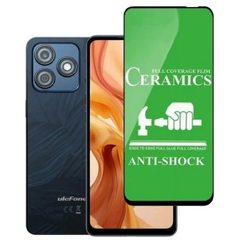 Защитное стекло-пленка Fiji Ceramics для Ulefone Note 18 Ultra полная проклейка черный